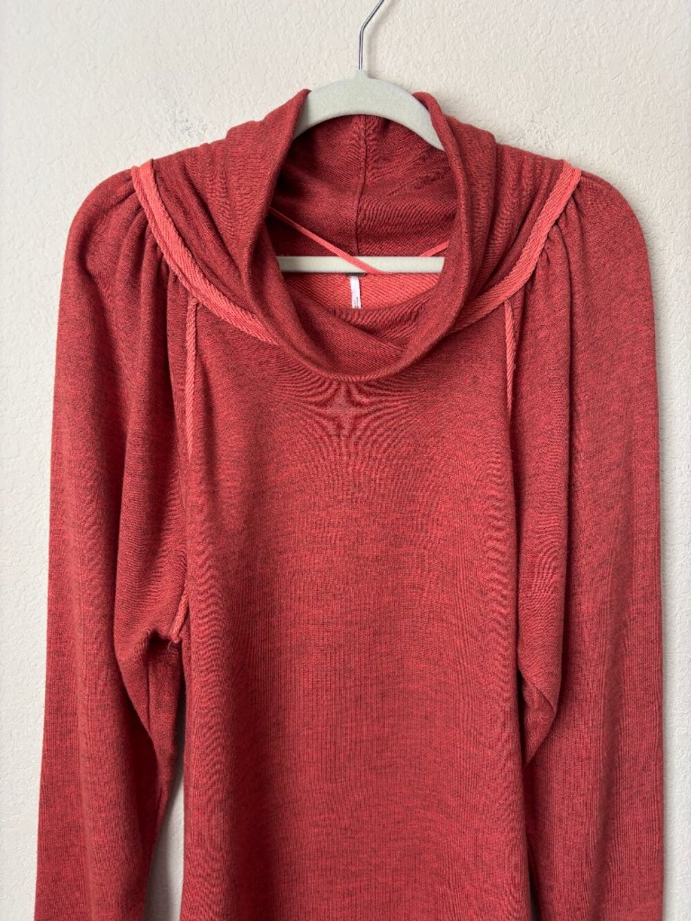 Free People XL Cowl Neck Puff Long Sleeve Lua Pullover - Picture 3 of 11
